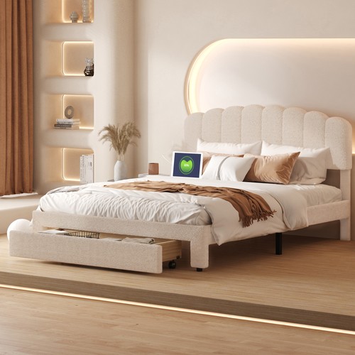 Cadre lit double 160x200cm - lit,