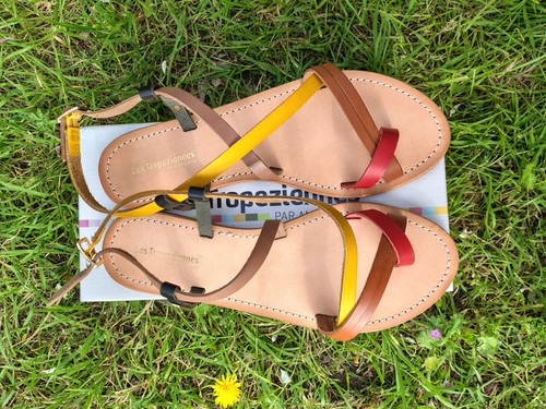 Sandales tropeziennes cuir - sandales, en