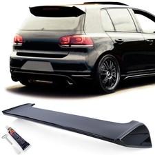 Spoiler de Toit Spoiler Noir Brillant pour VW GOLF 6 VI Gti Soude 2009-2013