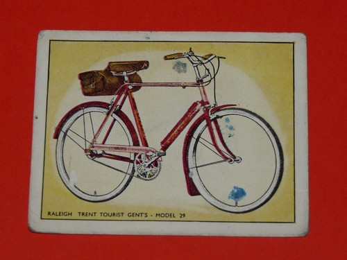 Bicycle raleigh card - bicycle, 1957