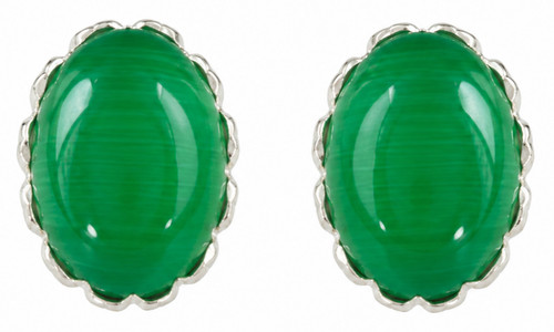 Boucles oreilles ovales oeil - d'oreilles,