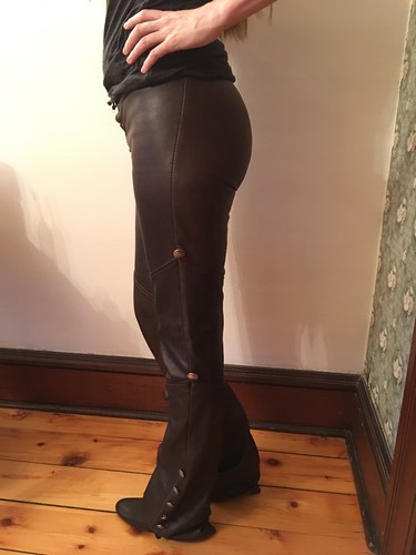 Deerskin leather pants - leather, w/