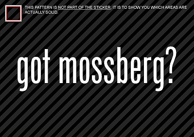 Got mossberg autocollant - mossberg,