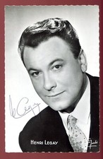 PHOTO -AUTOGRAPH - DEDICATION. Henri LEGAY . Tenor . music . Singer