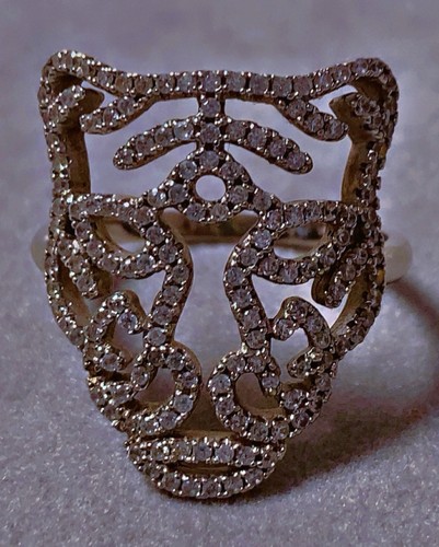 Superbe bague panthère - , argent