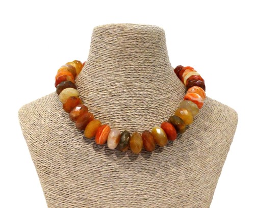 Collier pierres agates - en, d'agates