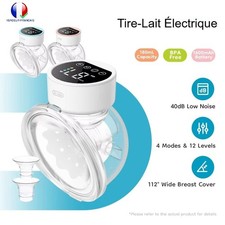 Tire Lait Électrique Portable Mains Libres Silencieux Puissant 4 Modes 12 Niveau