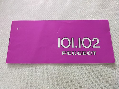 Notice mobylette peugeot - peugeot, 101