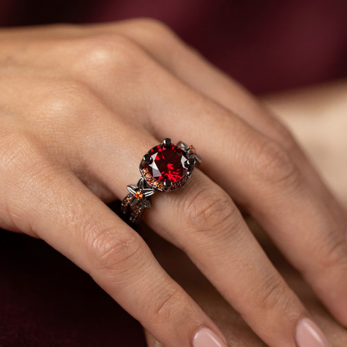 Bague noire style - noire,