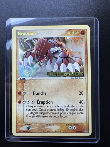Carte pokémon groudon stamp - carte,