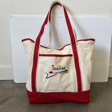 The Rahm Celebrity Golf Tournament - St. Jude red & Ivory canvas tote bag