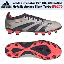 Taille homme adidas Predator Pro HG/AG Platina Metallic Aurora noir IF6370