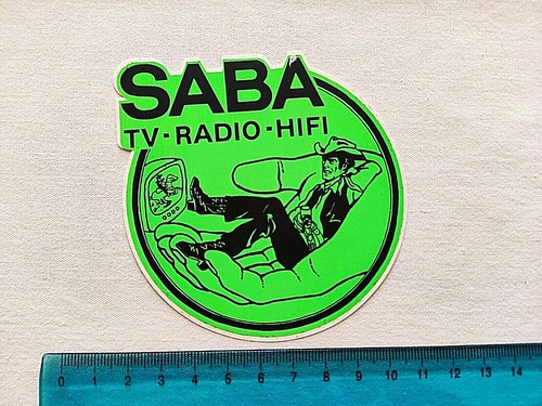 Saba radio hifi autocollant - saba,