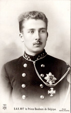 Prince Baudoin of Belgium Vintage Silver Print. Postcard.Baudouin de Belgiqu