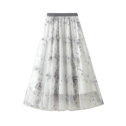 Femme fleur broderie - 3d,