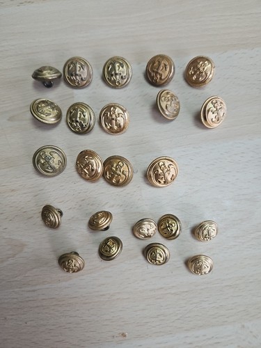 Lot boutons anciens ancre - anciens,