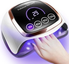 Lampe UV LED Pour Ongles 180 W, Vernis Gel, Écran LCD, Capteur Automatique.