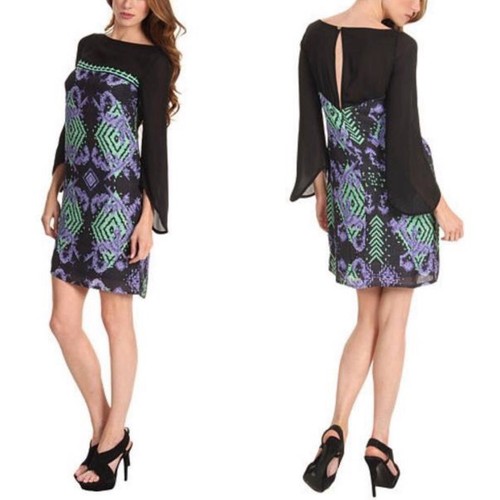 Versace black silk long - versace,