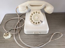 Vintage German Bakelite Telephone Midcentury MCM Art Deco 