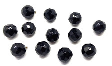 LOT DE 12  BOUTONS BOULE A FACETTES  DIAMETRE 1 CM
