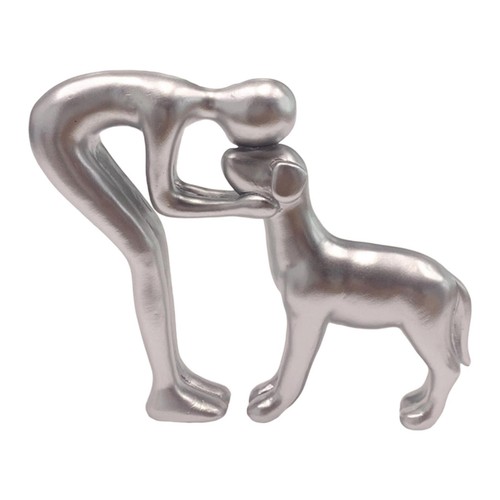 Statue homme chien - homme,