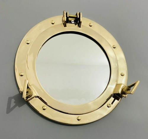 Miroir hublot laiton - hublot, 12"