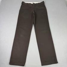 Carhartt WIP Trousers Mens W30 L32 Brown Master Pant Straight Chino Work Canvas