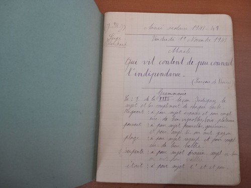 Ancien cahier école - ancien,