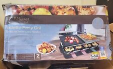 Kitchen Living 8 Person Raclette Party Grill Non Stick NEW - Ruined Box