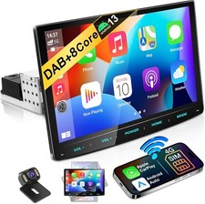 URVOLAX Android 13 Car Stereo with 10.1 Inch Screen | 8 Core 32G WiFi 4G GPS