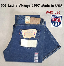 Année 1997 501 Levi's Made IN USA W42 L36  Code 520