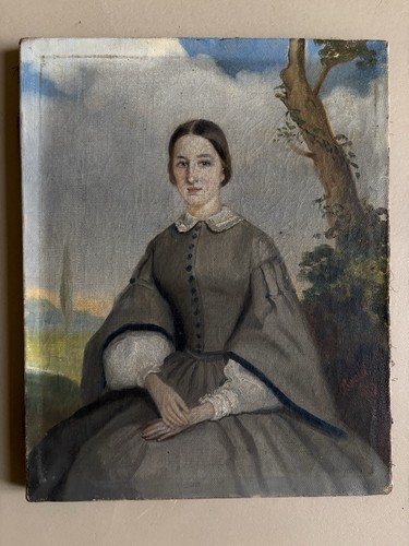 Portrait femme sur toile