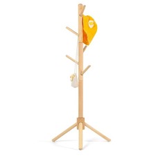 Porte-manteau en bois de hêtre pour enfants – Support à hauteur réglable avec...