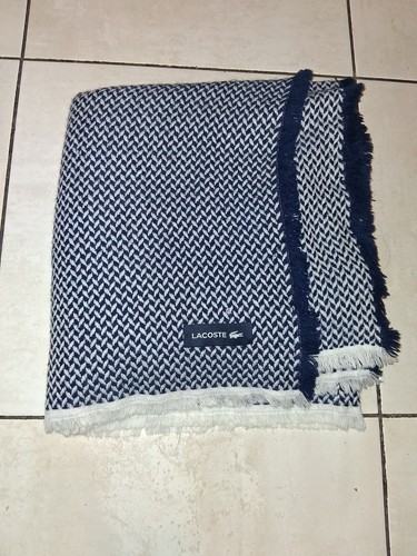 Plaid coperta lacoste blu - plaid,