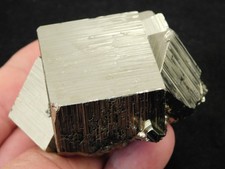 Larger! PYRITE Crystal CUBE Cluster 100% Natural Peru 364gr
