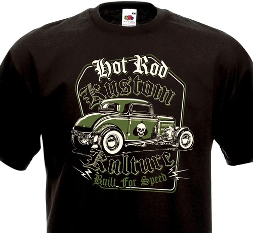 Tee shirt hot rod kustom - tee,