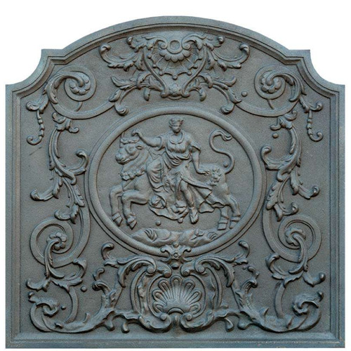 Plaque cheminée fonte - de, en
