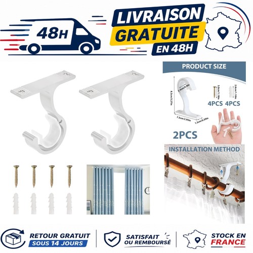 Lot supports de tringle - 2,