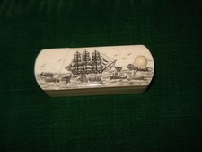 Tabatière à Système en Os