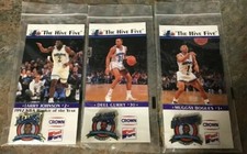 Charlotte Hornet Player Pins “The Hive Five”.  Three Pin Lot. NBA. LARRY JOHNSON