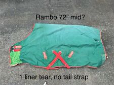 EUC  72” RAMBO Horseware Medium weight turnout-see pics