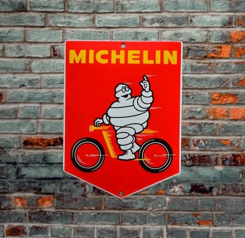 Plaque émaillée michelin - émaillée,
