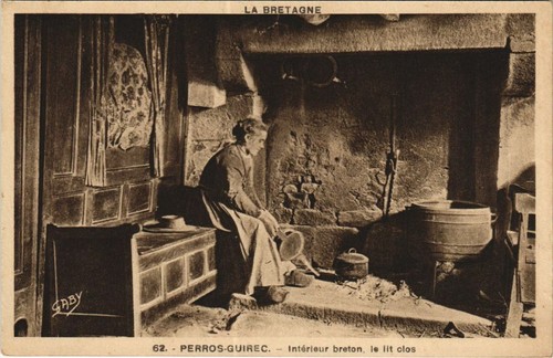 Cpa perros guirec interieur - cpa, perros-guirec