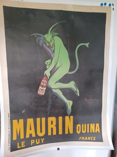 Affiche ancienne maurin quina - ancienne,