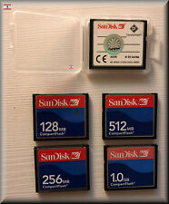 SanDisk Compact Flash CF Card 128 256 512MB 1 2 4GB SDCFB/SDCFJ with Protective Case