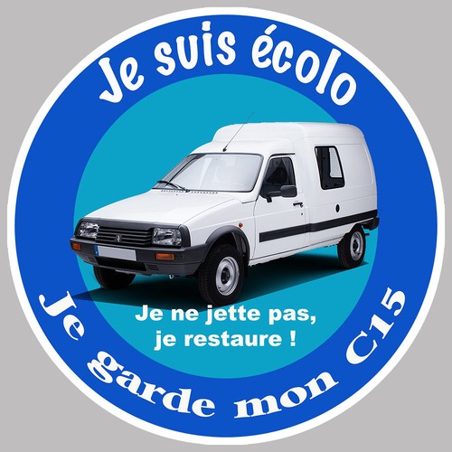 Sticker suis ecolo garde - suis,