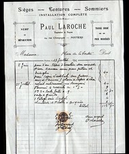 "POITIERS (86) SEATS TENTURES BOXERS / TAPESTRY "Paul LAROCHE" in 1932