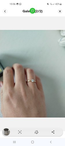 Bague type solitaire jaune - type, or