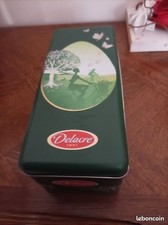 Boîte rectangulaire longue en métal - Delacre - TBE