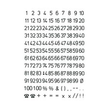 Chiffres - Stickers -